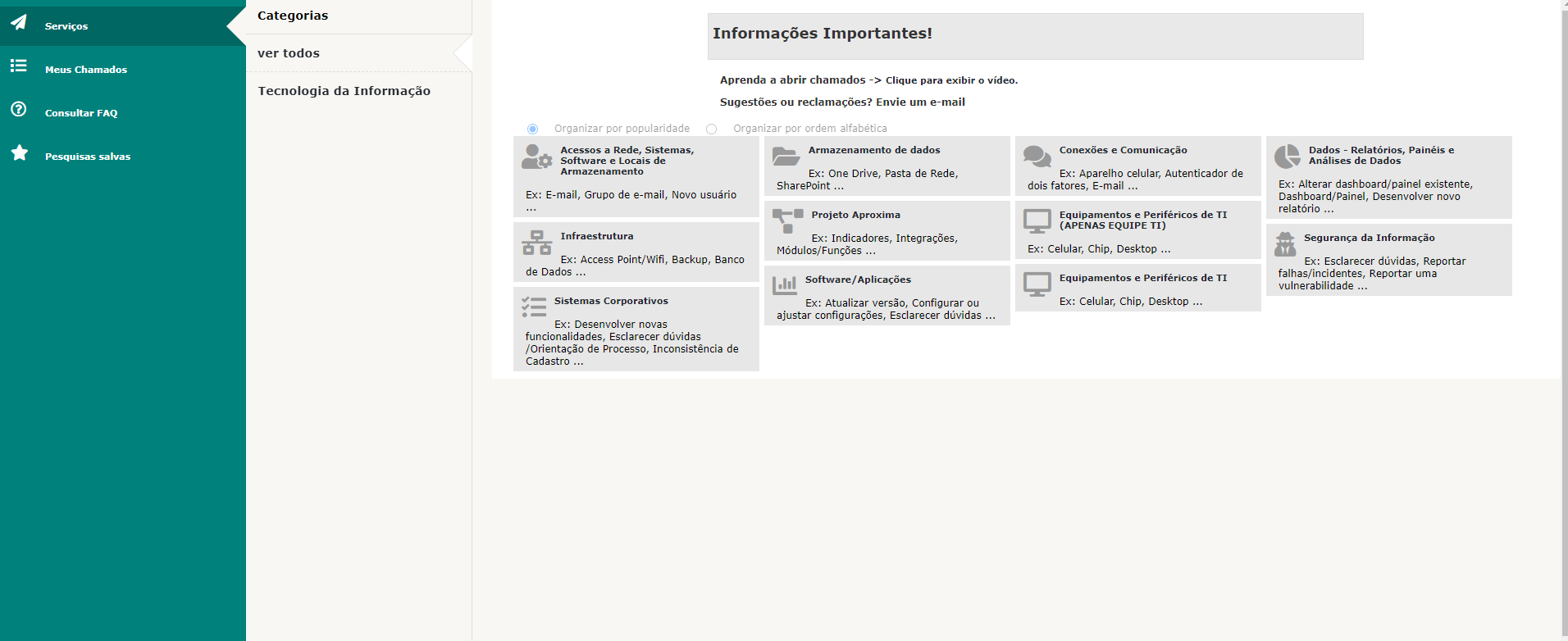 Plugin Formulários o FormCreator para o GLPI